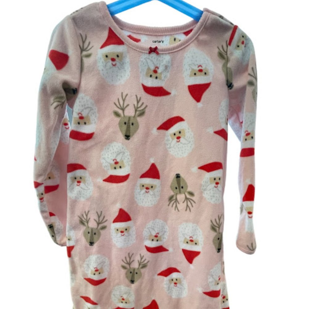 Carters Girls Nightgown Fleece Size 5 EUC
